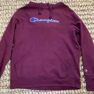 Maroon champion hoodie. Great condition and soft.